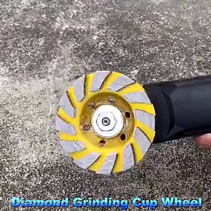 4 Inch Concrete Grinding Disc Diamond Cup Wheel Turbo 12 Segs Heavy Duty Angle Grinder