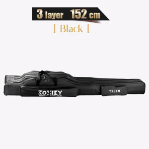 Fishing Rod Storage Bag Oxford Cloth Multifunctional 1/2/3 Layer Large Capacity