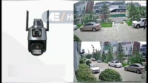 KAMERA PENGAMAN 8PM 4k HD CCTV Outdoor Wifi Dual Lens Dual Screen Auto Tracking Outdoor Camera CCTV IP66 Tahan Air KAMERA PENGAWAS