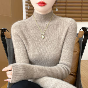 Thickened Half-High Collar Womens Base Shirt Fashionable Inner Wear Slim Fit Knitted Sweater Ultra Warm Autumn Winter New Style