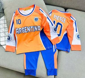 12-45kg A614 Đồ bộ dài tay bé trai vải thun lạnh in 3D họa tiết thể thao đường phố ngầu đẹp bộ thể thao bóng đá