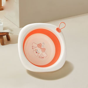 เด็กแบบพกพาอ่างล้างหน้าพับได้พลาสติก Travel อ่างล้างหน้าพับปลอดภัยทนทานอ่างล้างหน้าพับได้ห้องน้ํา