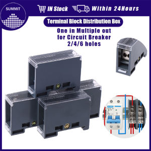 Terminal Block 1 in Many Out Din Rail Sanap-on Distribution Box Universal FJ6/JTS2 Electric Wire Connector