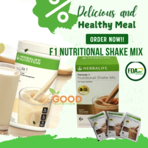 Herbalife F1 Nutritional Shake Mix Dutch Choco Sachet 22pcs