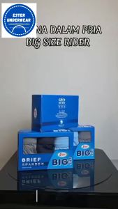 Celana Dalam Rider BRIEF SPANDEX Big Size R 310 BS 100% Katun isi 3Pcs