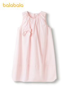 balabala Girl Dress Children Dress 2025 New Summer Middle Older Children Sleeveless Dress Sweet Cotton