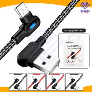 [COD] KABEL DATA CHAGER FAST CHARGING MICRO USB / TYPE TIPE C 3A LED KD53