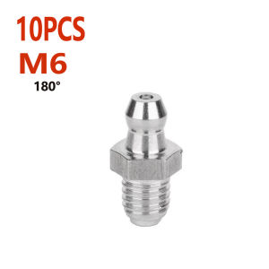 10/20 Chiếc Hệ Mét Dầu Mỡ Thủy Lực Vòi Phun Bộ Lắp M6/M8 Ren Góc Cạnh Thẳng Núm Kết Nối Để Sửa Chữa Xe Máy