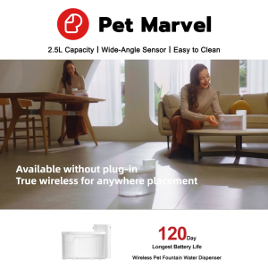 【SG Stock】Pet Drinking Fountain Wireless Cat Drinking Fountain Automatic Fountain Cat Drinking Fountain