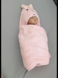 Khăn tắm sơ sinh cotton nguyên chất khăn em bé thoải mái và thoáng khí khăn em bé lớn có mũ trùm đầu