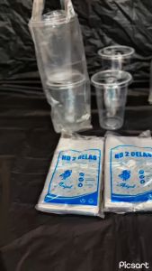 KANTONG GELAS/KANTONG 1 GELAS/KANTONG 2 GELAS 100GRAM TERMURAH BENING KOKOH TIDAK BERBAU.KUAT