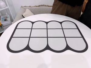 มีคุณค่าพรมชัก 2 ชิ้น/เซ็ต พรมห้องน้ำ ทรง U และสีทรง พร้อมกันลื่นขนสั้น ไม่เก็บฝุ่น ให้ดูดซับน้ำได้ดีขึ้น