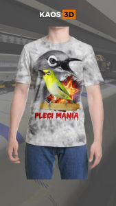 Kaos 3D 3 Dimensi Pleci Mania Premium Bangkok Thailand