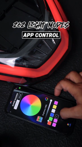 Shark Power RGB Tail Light For Honda PCX 160 262 Light Modes App & Magnet Control Smoke Lens Waterproof LTO Mode