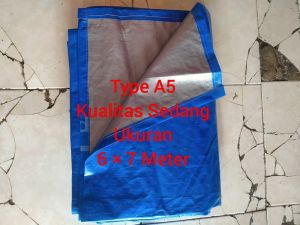 terpal plastik type A5 ukuran 6 × 7 meter