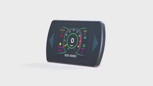 RYSJM | P12 Car OBD II Projection Head-Up Display GPS Smart Digital Meter RPM Speed Oil Temperature AFR Auto Fault Data Reader Electro