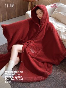 Womens Coral Fleece Bathrobe