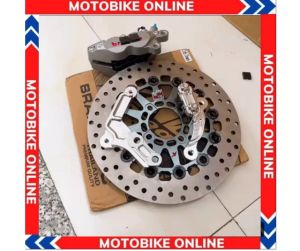(Full combo) 3 món ( Heo+Pát+Đĩa) kèm 2 ốc salayza (10ly25) gắn các dòng xe xuống 4 lỗ thông dụng size 267mm