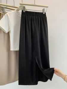 Design Sensible Niche Fashion New Chinese Style Satin Mid-length Dress