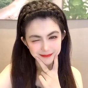 Wide-brimmed Wig Braid Headband Fishbone Thickened Braid Twist Face Wash Hairband