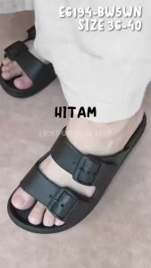 Sandal LUOFU Wanita / Sendal Selop Karet Impor Terbaru E6194 - Mommy Shoes.