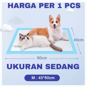 TERMURAH 1 PCS UNDERPAD PERLAK PIPIS HEWAN KUCING ANJING KELINCI