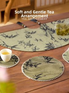 Waterproof Heat-Resistant Round Tea Table Mat