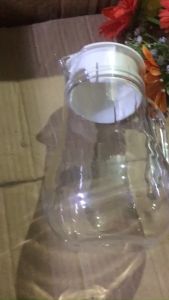 Bình đựng trà đá 12lit nhựa trong acrylic trong suốt có nắp đậy kt 12.2 x 14.3 x 22.0 cm