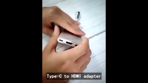 พร้อมจัดส่งจากประเทศไทย 3 in 1 Converter Type C to HD+USB3.0+PD Hub Adapter Cable โน้ตบุ๊ก โทรศัพท์มือถือ คอมพิวเตอร์ Converter