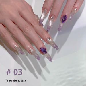 1pcs ZH ยอดนิยมแฟลช Broken Diamond GEL Ice Cream Broken Diamond GEL เล็บร้อนขาย Super Glitter อุปกรณ์เล็บ