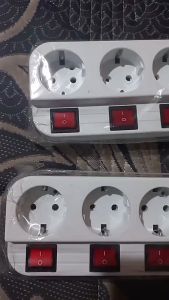 Stop Kontak 3 4 5 Lubang Switch On Off Masing-Masing Stop Kontak Elegant + Saklar On Off Tersendiri