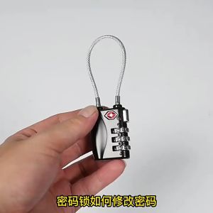Ổ khóa số 3 lớp mật khẩu TSA719 mini dây cước siêu chắc chống trộm dành cho vali an toàn tiện lợi nhỏ gọn khóa vali hải quan