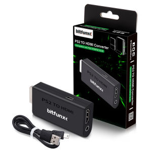 Bitfunx PS2 YPBPR to HDMI™ Adapter 3.5mm Audio Video Converter for SONY Playstation 2 PS2 PS3 Console