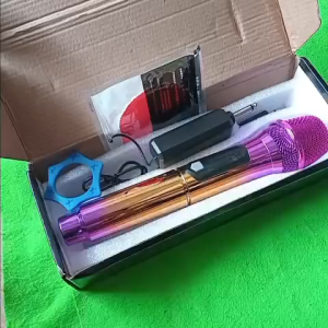 H97 Mikrofon tanpa Kabel Terbaik ORI 100% FLECO FLEKO power otomatis Audio Output 6.35mm Indikator Daya Jarak sinyal noise UHF Frekuensi Band Daya transmisi pemancar Baterai Isi Ulang Waktu Kerja 6 Jam Level Microphone MULTI MEDIA Ekonomis MIK LIVE REKAMA