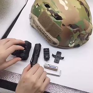 5 Gear Adjustable Diameter Helmet Holder Clip Mount Rail Untuk Helmet Tactical