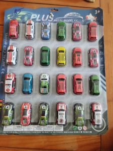 VỈ ĐỒ CHƠI ÔTÔ 24 CÁI KIM LOẠI MINI CHO BÉ