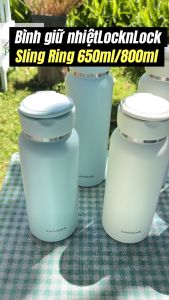 Bình giữ nhiệt LocknLock Sling Ring có quai xách dung tích 650ml LHC4321 và 800ml LHC4322 P3HStore