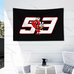 Creative Cartoon Tapestry Moto 93 Flags Aesthetic Room Decor Background Cloth Banner For Garage Wall Art Car Club Wall Tapestry