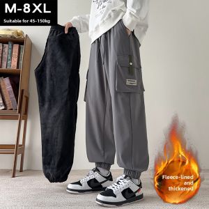 BINHANG | Loose Large-size Drawstring Cargo Pants