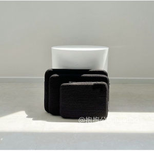 Long-Termism Correct Version Faux Leather iPad Computer Bag Shockproof Storage Inner Case 11/15 Inch Simple Minimalist Ins Cold Tone