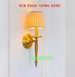 [ĐÈN CHÙM XINH] Đèn vách tường đồng ĐCX-40/553 chính hãng lắp trang trí nhà cổ khách sạn biệt thự