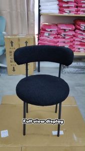 ASJ_Lamb Wool Upholstery Cutie Dressing Chair D7 make up chair - Ship from Ipoh