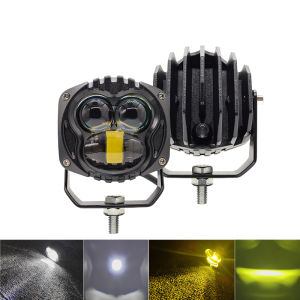 3 Inch 30W đèn LED chiếu sáng trên tàu đèn rọi ô tô Dual-Màu thanh cản trước đèn sương mù Lada Máy Kéo Xe Tải SUV ATV Sửa Đổi