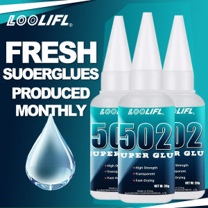 502 super strong quick-drying adhesive professionally used for daily repair of toy plastics is white transparent and odorless