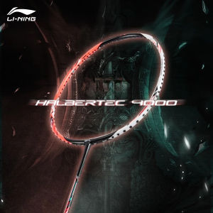 LI-NING HALBERTEC 4000 (4U) Series Badminton Racquet – High-Elastic Carbon Fiber Shaft Weight 80-85 Grams Maximum String Tension: 28 Lbs Unstrung Model AYPV009
