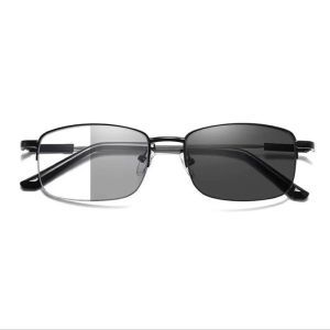 Color-changing Dual-purpose Reading Glasses Progressive Multi-focus Intelligent Zoom Titanium Memory Anti-blue Light XTP1832