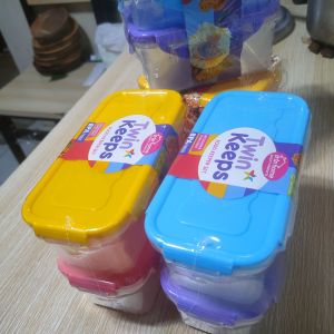 2n1 FOOD KEEPER TWIN PACK LUNCH BOX AIRTIGHT FOOD CONTAINER