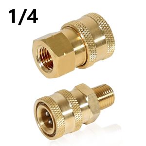 Non Rust Pressure Washer Accessories Coupler 1/4 inch Male Female Quick Connect Washing Car for Most Pressure Washer Equipment
