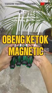 Obeng KETOK Plus Minus Obeng Getok Magnet 6" 8" inch Gagang Fiber Karet WOIRX TOOL