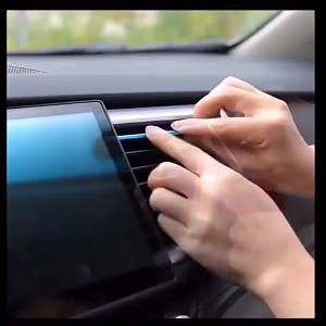 10Pcs Car Air Conditioner Vent Outlet Decorative Strips U-shape Moulding Trim Strips Car Styling Decor Car Interior Accessories